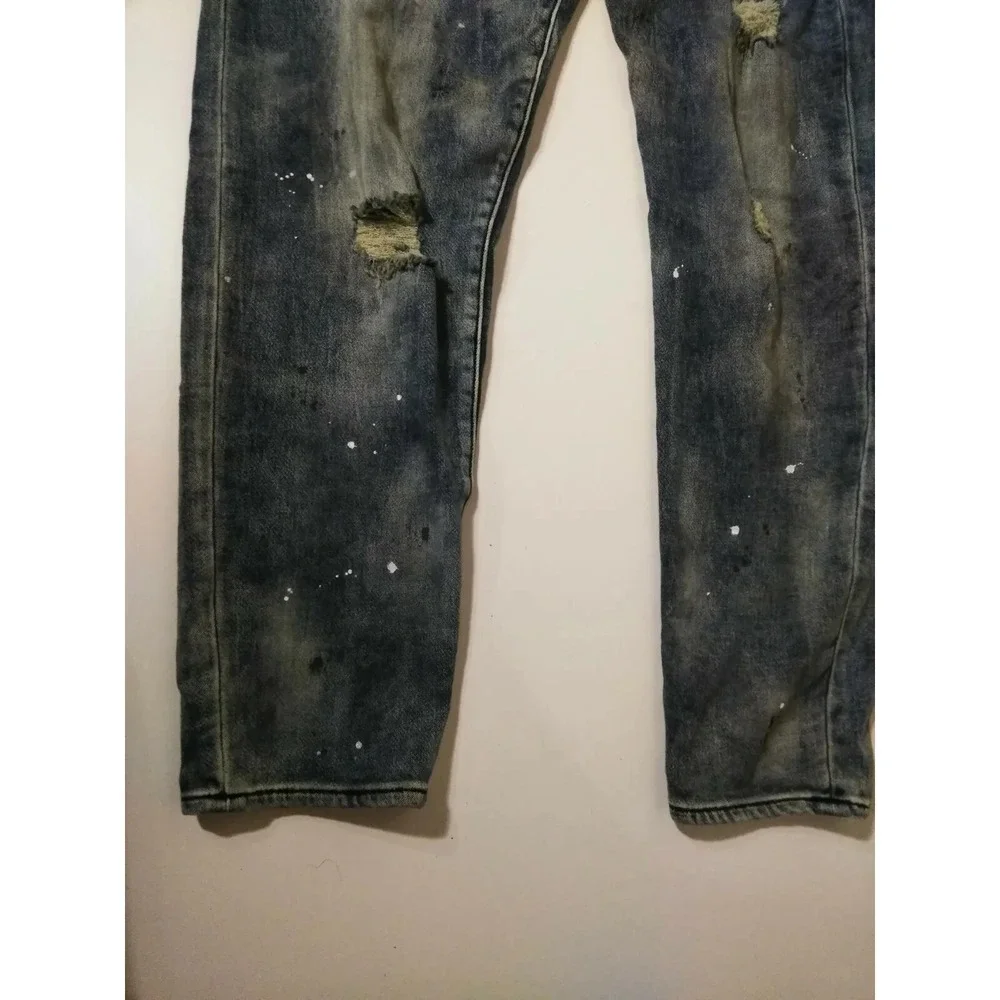 True Religion  Men's Dean Slim Tapered Distressing Jeans 38/31 @9